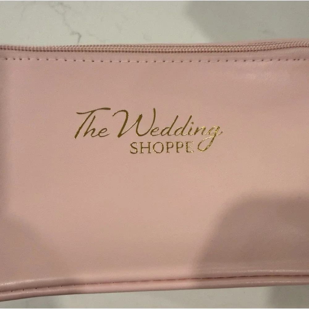 The Wedding Shop Pink Travel Cosmetic Bag Makeup‎ Case and 20 oz. tumbler NEW